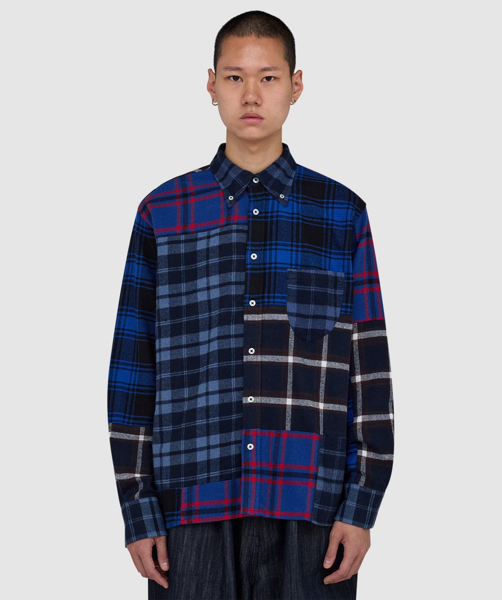 Universal Works Lazy Day Shirt In Blue
