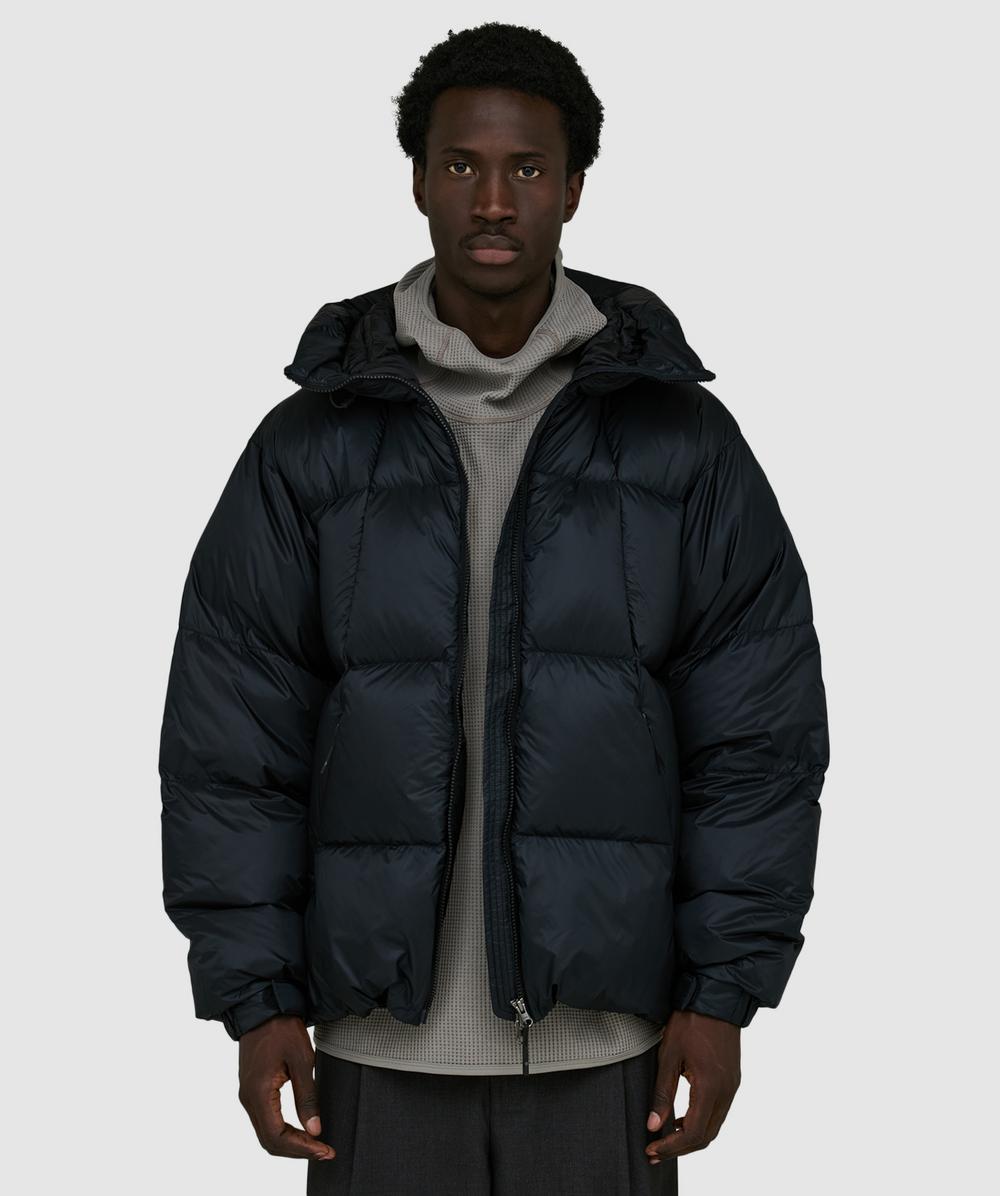 Goldwin Crystalite Down Parka Jacket In Black