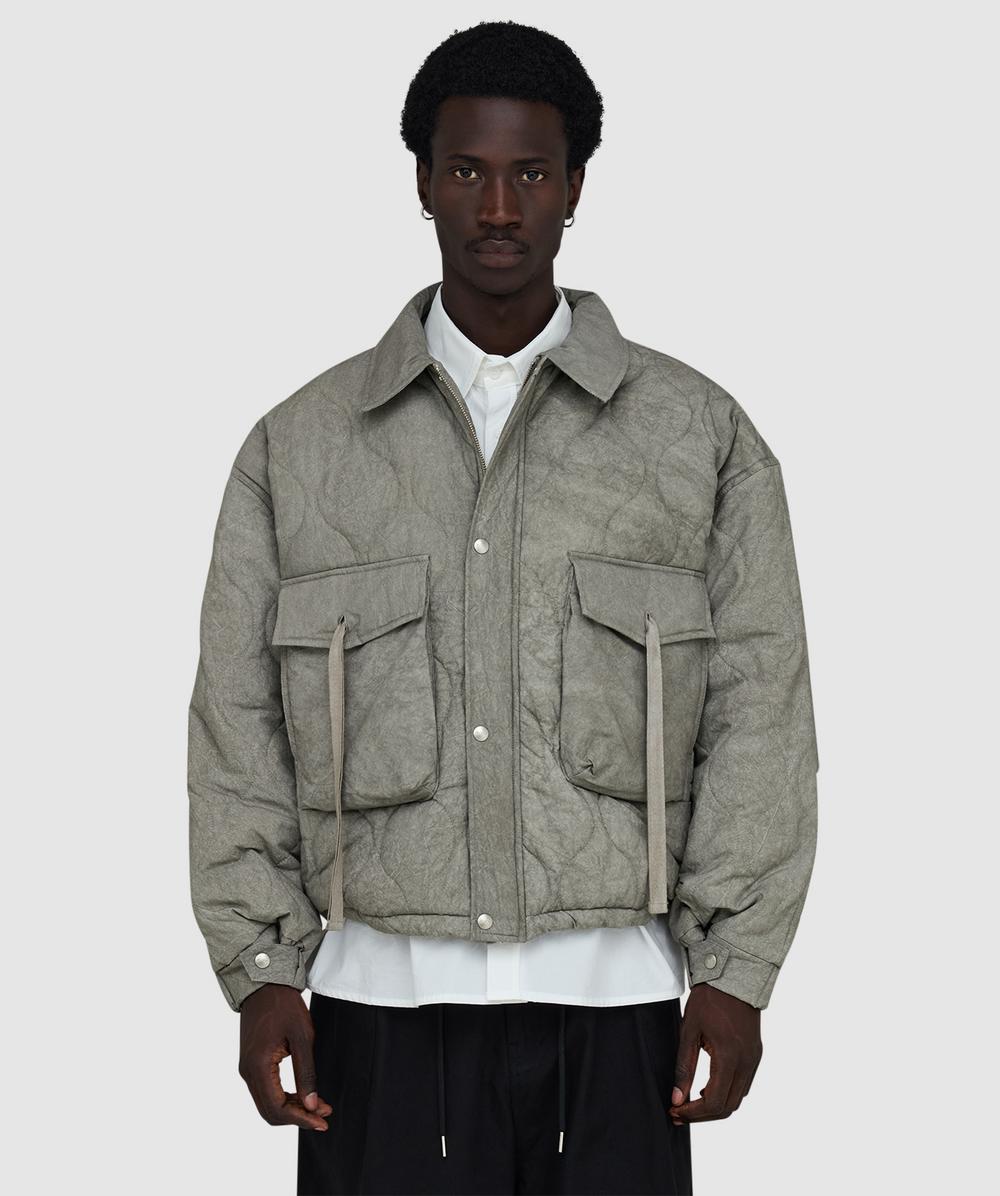 Estudio Niksen Quilted pocket jacket | GREY | SEVENSTORE