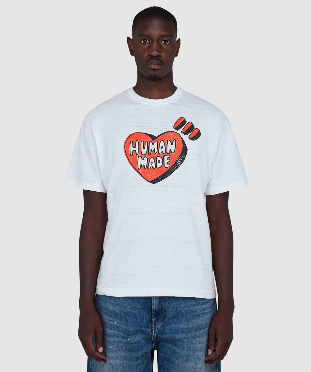 Human Made Stamped Text Logo T-shirt In White