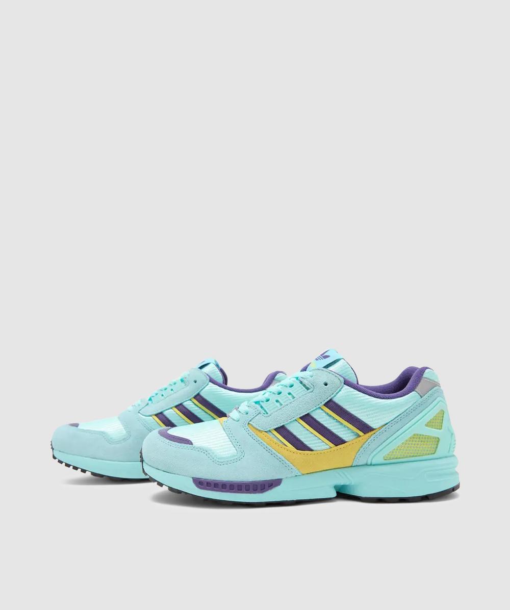 青首徳利 adidas ZX 8000 sneaker | CLEAR AQUA/UNITY PURPLE/SHOCK YELLOW