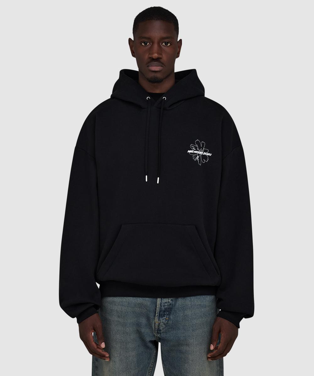 MKI MIYUKI ZOKU Wildflower hoodie | BLACK | SEVENSTORE