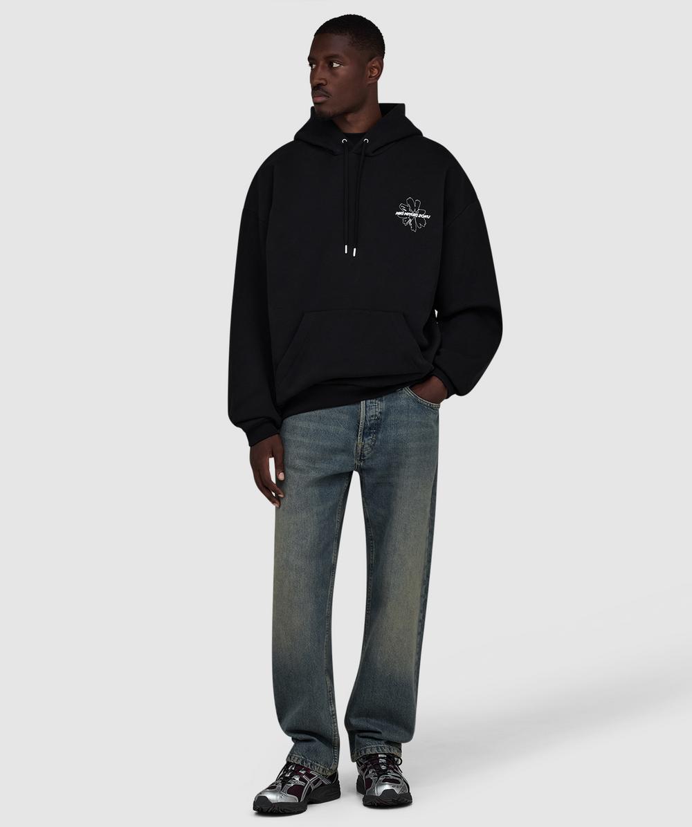 MKI MIYUKI ZOKU Wildflower hoodie | BLACK | SEVENSTORE