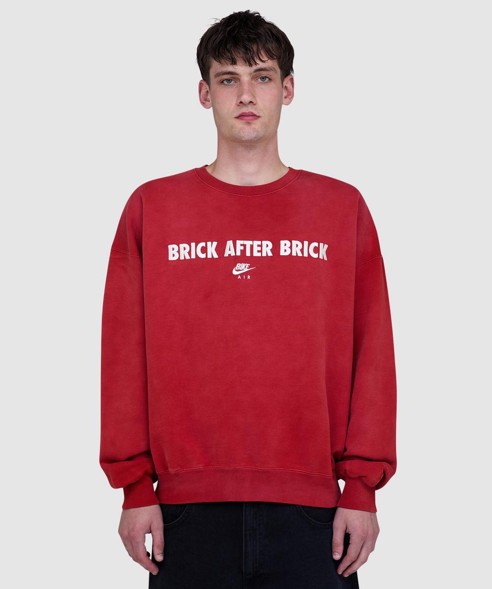 Jordan X Nigel Sylvester Bike Air Crew Sweatshirt (Cinnabar - M) - Size M, Male