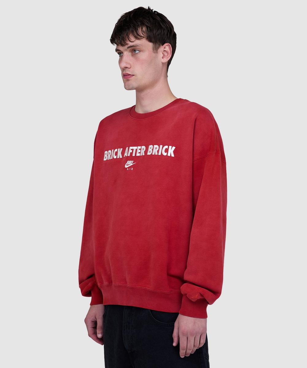 Jordan x Nigel Sylvester BIKE AIR crew sweatshirt | CINNABAR
