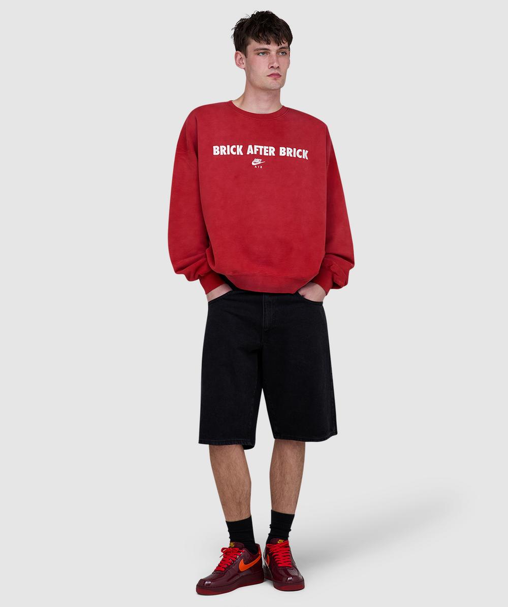 Jordan x Nigel Sylvester BIKE AIR crew sweatshirt | CINNABAR