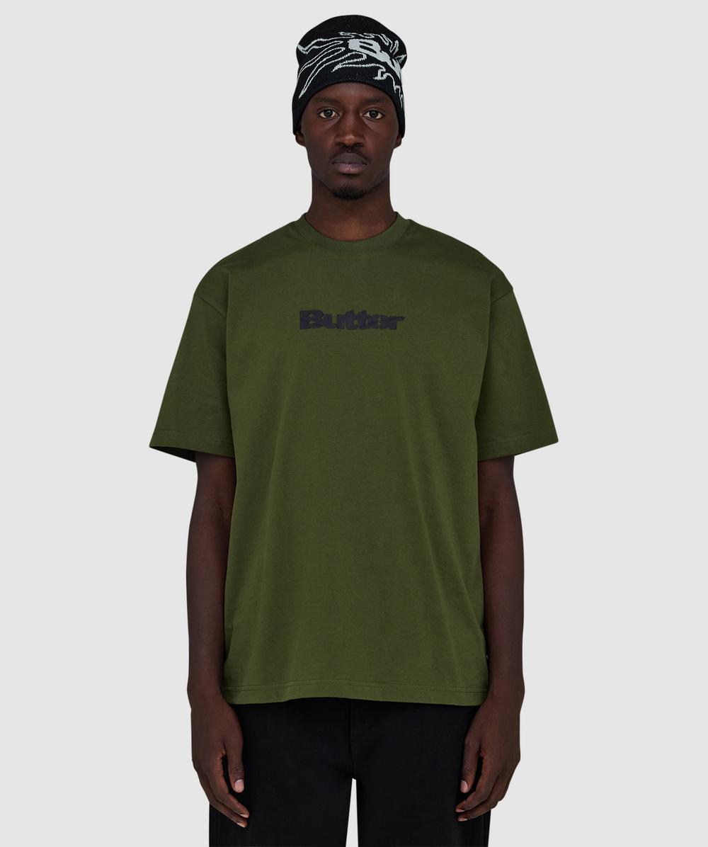 Butter Goods Stencil Logo T-shirt In Green