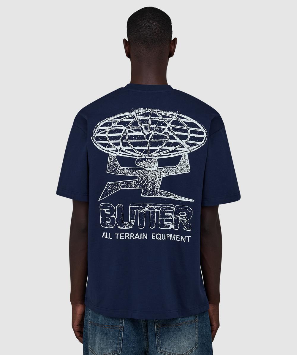 Butter Goods Terrain T-shirt In Navy