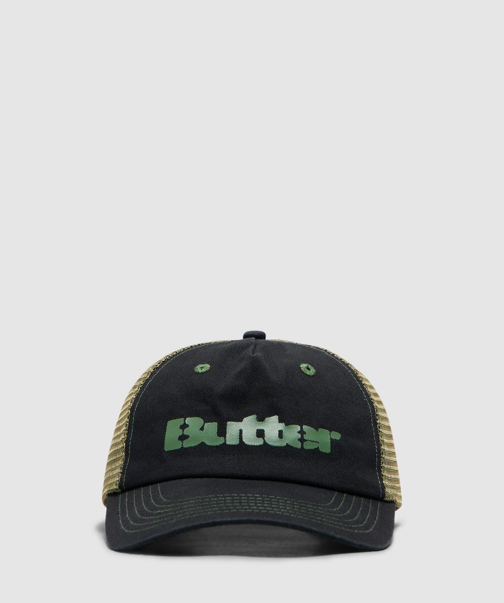 Butter Goods Stencil Trucker Cap In Black