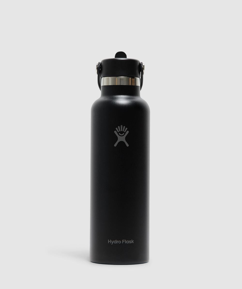 Hydro Flask Standard Flex Straw Cap 21Oz Bottle (Black - One Size) - Size ONE SIZE, Unisex