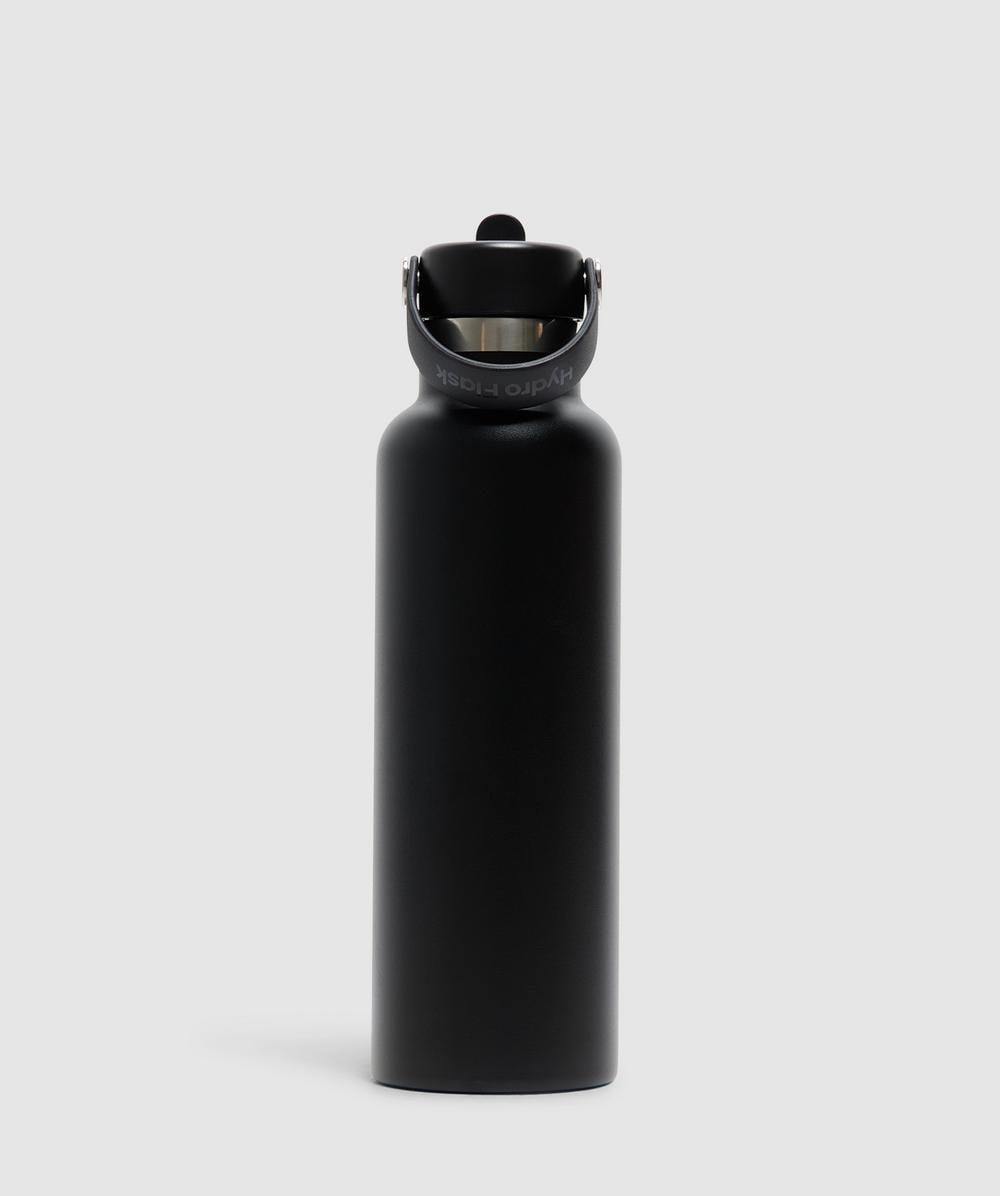 Hydro Flask Standard flex straw cap 21oz bottle | BLACK | SEVENSTORE