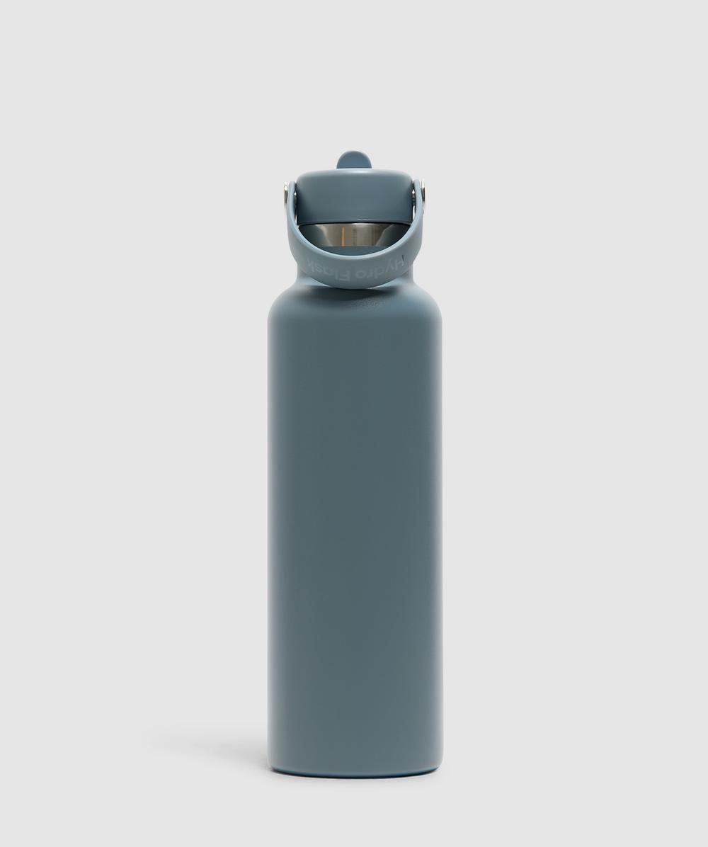 Hydro Flask Standard Flex Straw Cap 21Oz Bottle (Grey - One Size)
