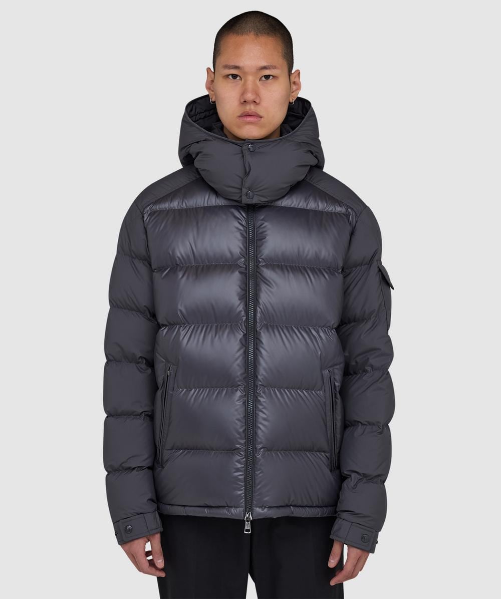 ❀マーヤ❀ Moncler Maya hooded short down jacket | GREY | SEVENSTORE