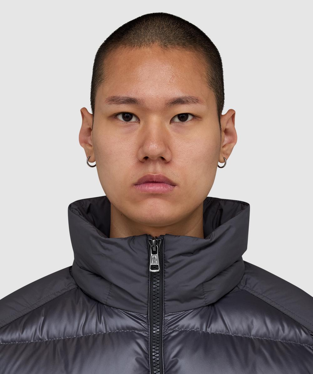 Moncler Maya hooded short down jacket | GREY | SEVENSTORE