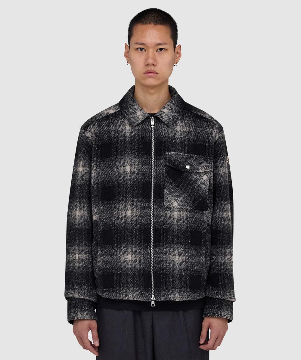 Moncler Men's Black Check Jacket "Archivio" - Image 5