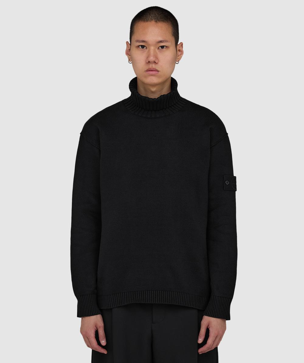 Stone Island Turtleneck sweater | BLACK | SEVENSTORE
