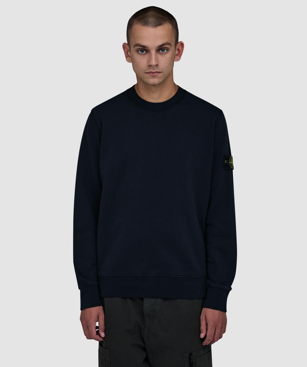 Stone Island Men's Navy Organic Cotton Fleece Sweatshirt ( - M) - Size M