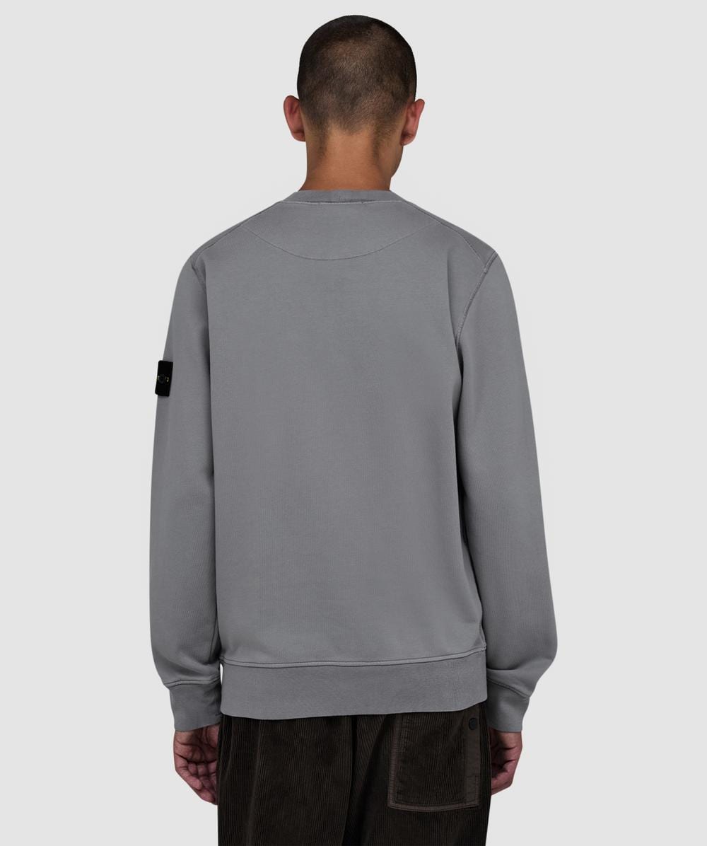 トップス stone  Cotton Fleece Sweatshirt Stone Island Organic cotton fleece sweatshirt | GREY | SEVENSTORE
