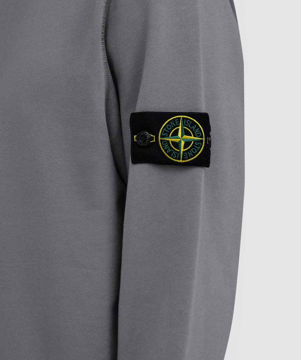 トップス STONE  SWEATSHIRT GREY Stone Island Organic cotton fleece sweatshirt | GREY | SEVENSTORE