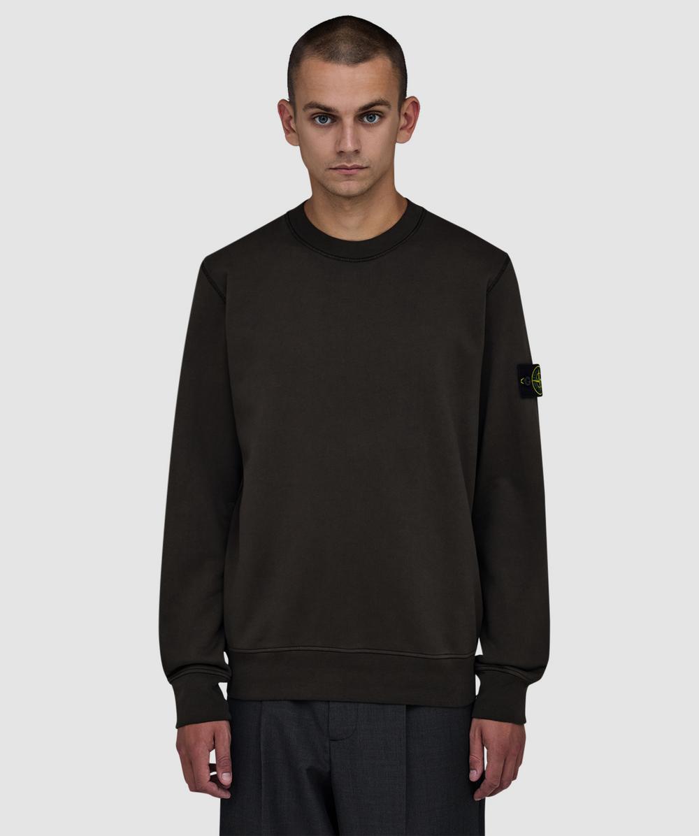 トップス stone  Cotton Fleece Sweatshirt Stone Island Organic cotton fleece sweatshirt | GREY | SEVENSTORE