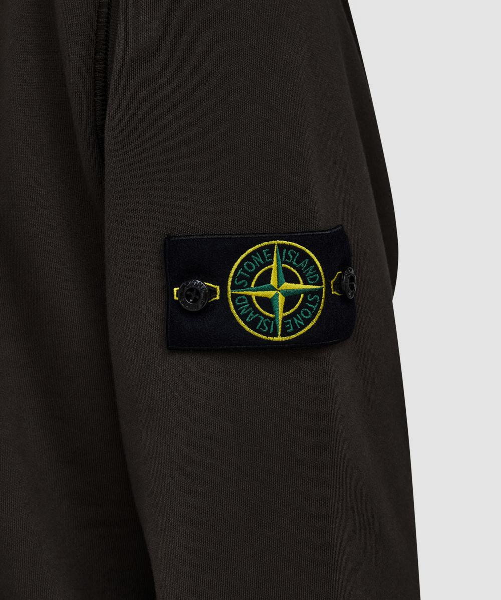 Stone Island Organic cotton fleece sweatshirt | GREY | SEVENSTORE