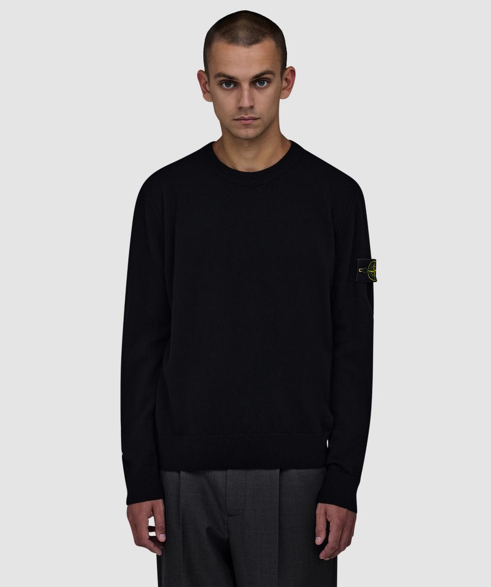 Stone Island Men's Black Crewneck Sweater ( - Xl) - Size Xl