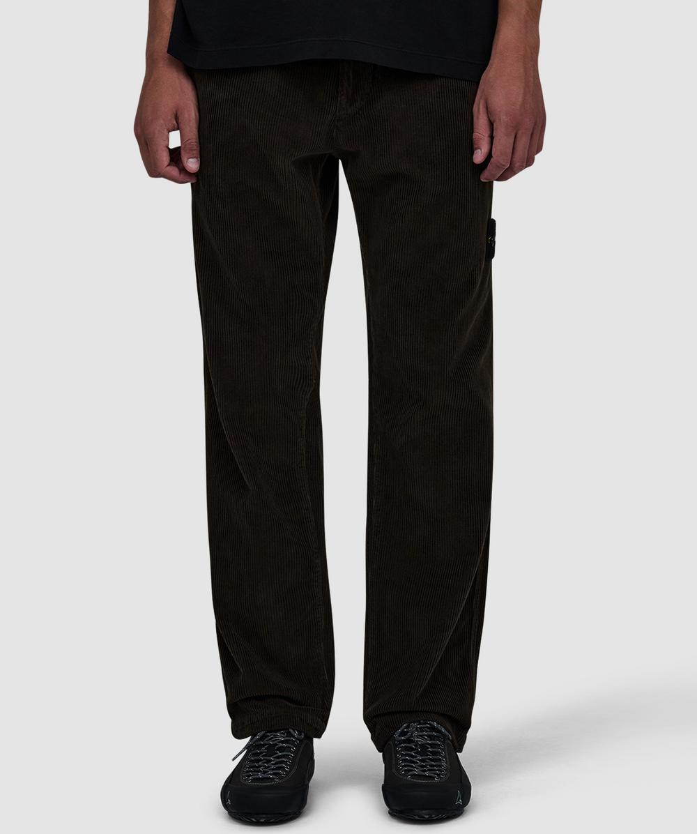 Stone Island Men's Grey Organic Cotton Corduroy 800 Pant ( - 32) - Size 32