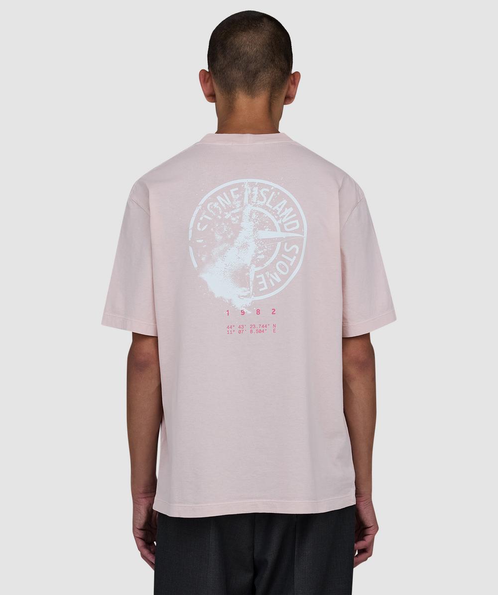 Stone Island Men's Pink Desert Print T-Shirt ( - M) - Size M