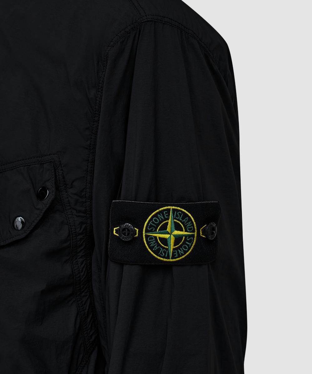 Stone Island Ultralight nylon stretch-TC overshirt | BLACK