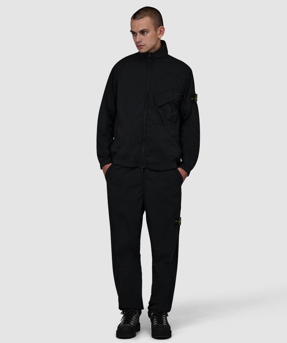Stone Island Ultralight nylon stretch-TC overshirt | BLACK