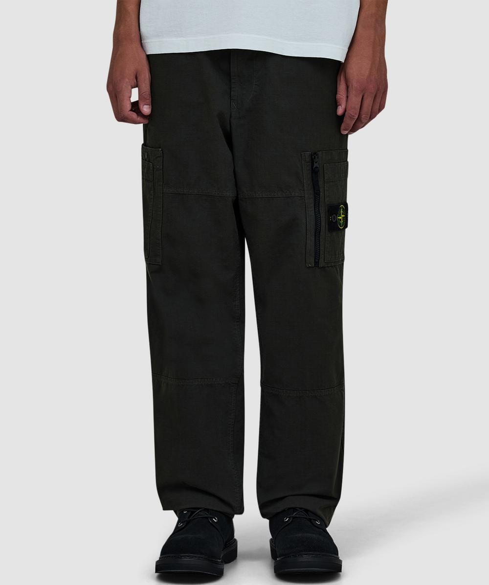Stone Island Straight Trousers - Male - Straight Trousers - Black - W32 - Trousers - Image 4