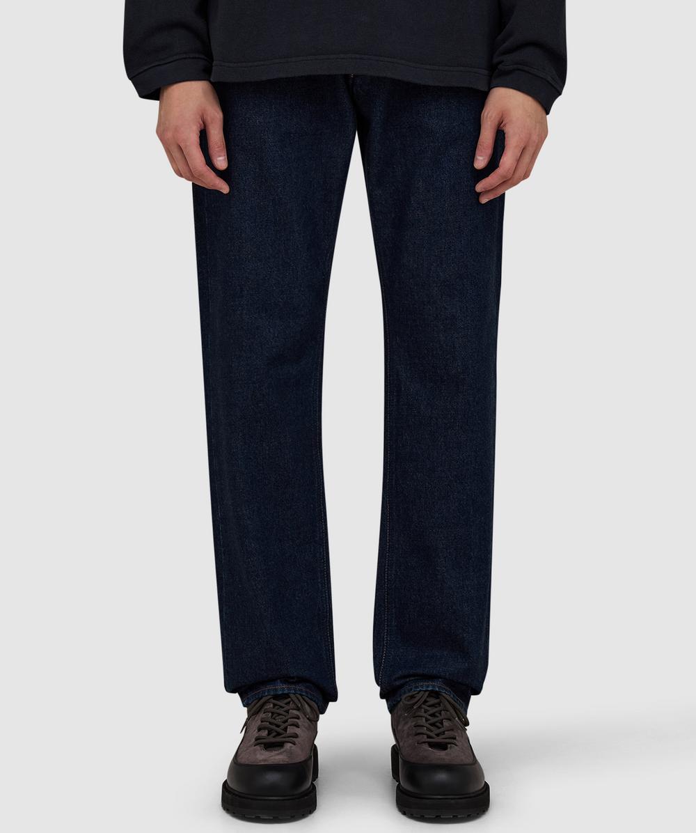 Stone Island Denim Research Indigo Denim-rinsed Five Pocket Loose Fit Jean In Blue
