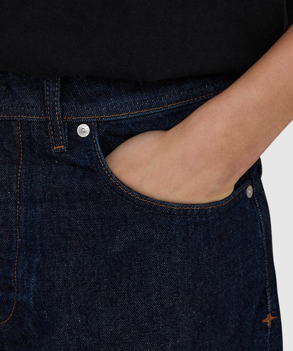 Stone Island Denim Research indigo denim-rinsed five pocket loose
