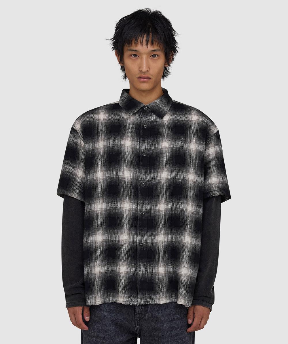 Beach Brains Layer Shirt In Black