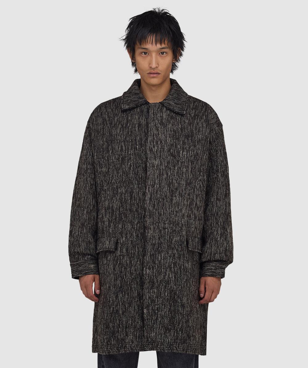 Beach Brains City Trench Jacket In Grey