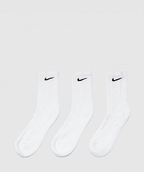 Nike Everyday Plus Cushioned Training Crew Socks, Pack Of 3 In White