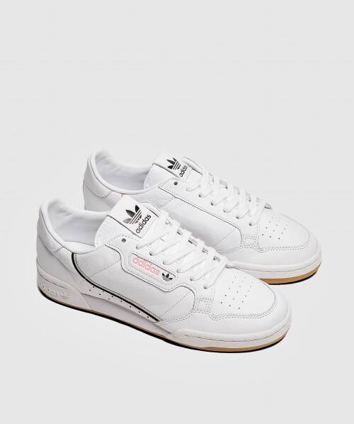 adidas originals continental 80's tfl northern hammersmith line sneakers in white