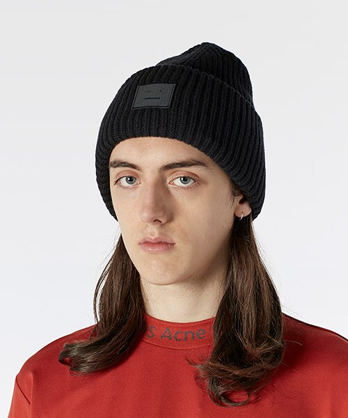 acne pansy face beanie