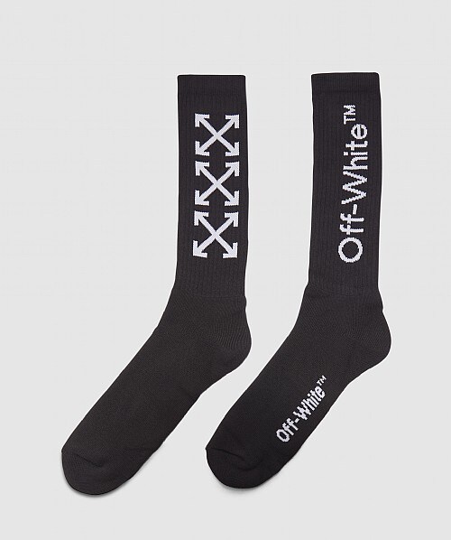 OFF-WHITE VIRGIL ABLOH ARROWS MID SOCKS | BLACK | SEVENSTORE