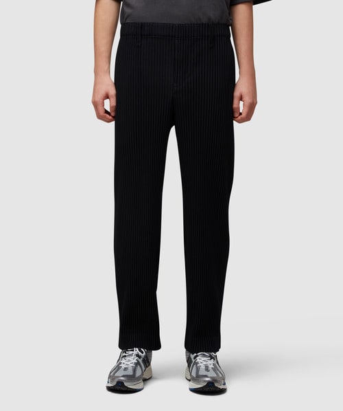 Homme Plisse Issey Miyake Pleats straight leg trouser BLACK SEVENSTORE