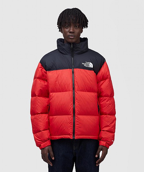 red north face jacket