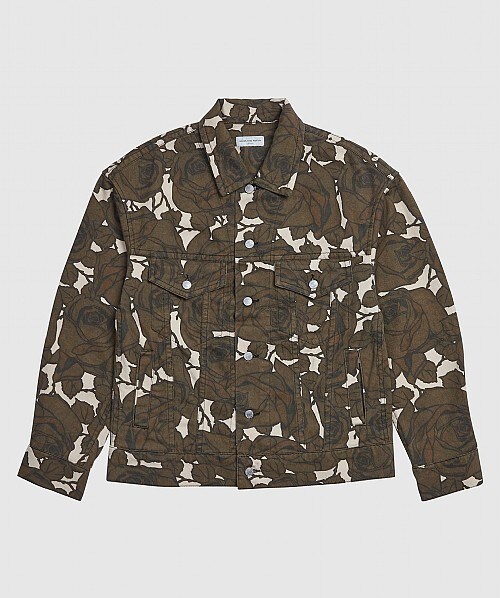 DRIES VAN NOTEN OVERSIZED TRUCKER FLORAL JACKET | MULTI | SEVENSTORE