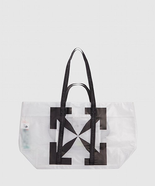 off white pvc tote bag