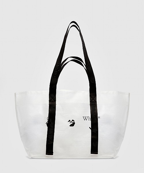 off white pvc tote bag