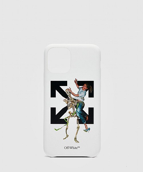 Off White C O Virgil Abloh Pascal Skeleton Iphone 11 Pro Cover White Sevenstore