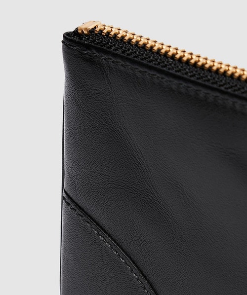 cdg half zip wallet