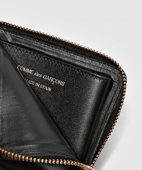 comme des garcons leather wallet