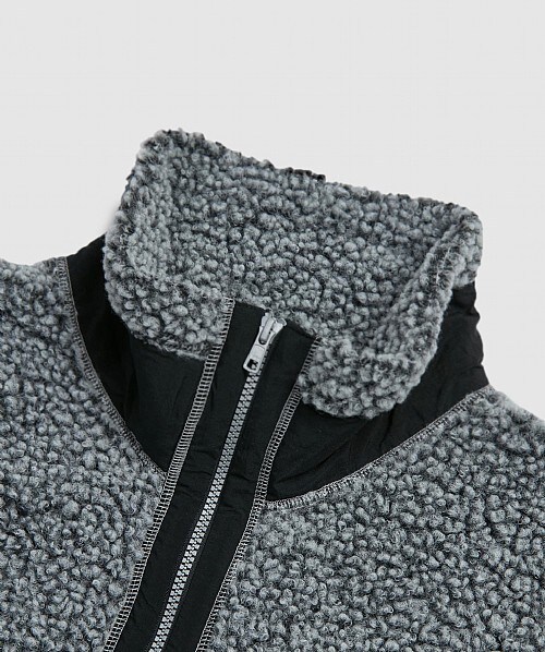 comme des garcons quarter zip pattern