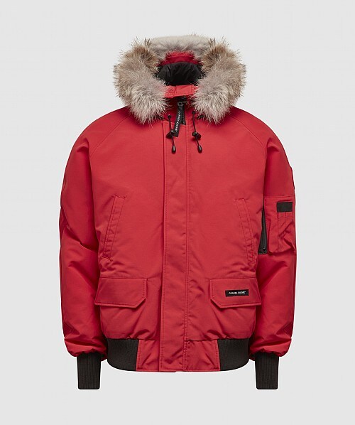 Canada Goose Red Down Chilliwack Bomber Jacket In Red