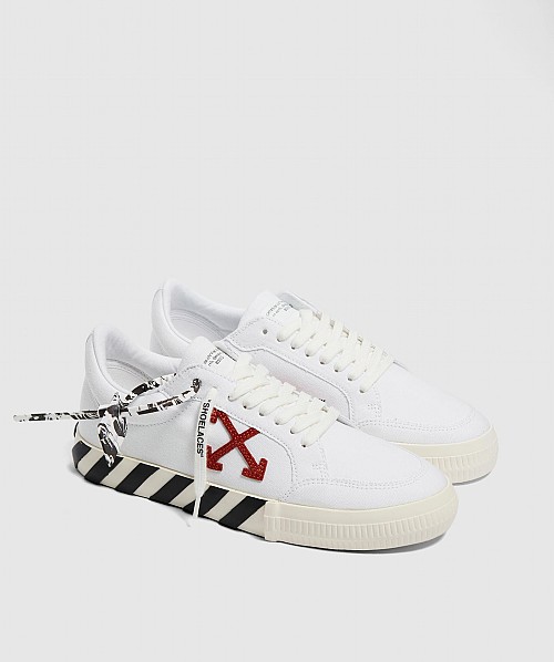 off white vulc low canvas